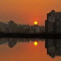 台风前的宁静,珠海晚霞的绚烂与城市的静谧